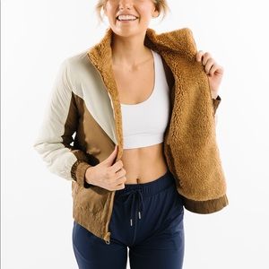 ZYIA Camel Sierra Fleece Reversible Jacket - M
